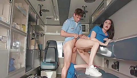 Trans nurse gets a big cock in her ass and ass hole 3d