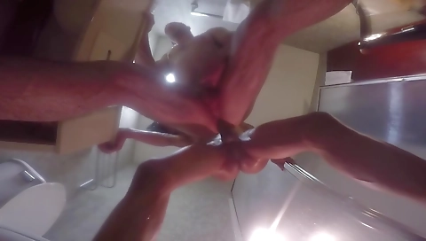 Ebony tranny and a dirty black fucker have an awesome threesome