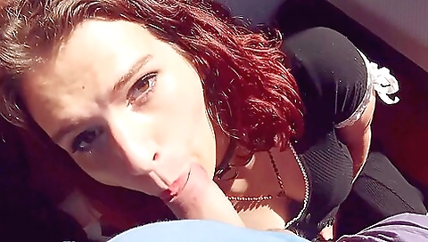 Redheaded trans wife enjoys anal sex with a big cock