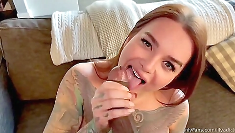 Brunette has a big ass and a mouth in this porn video