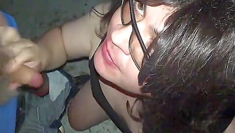 Horny ladies in sexy lingerie swallow cum after sex