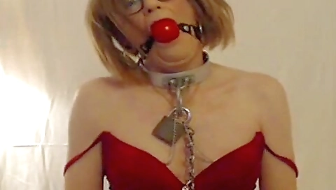 Playful redhead is fucking daddy's cock in a kinky game