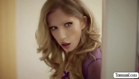 Hot brunette gets her cunt nailed in a homemade anal clip